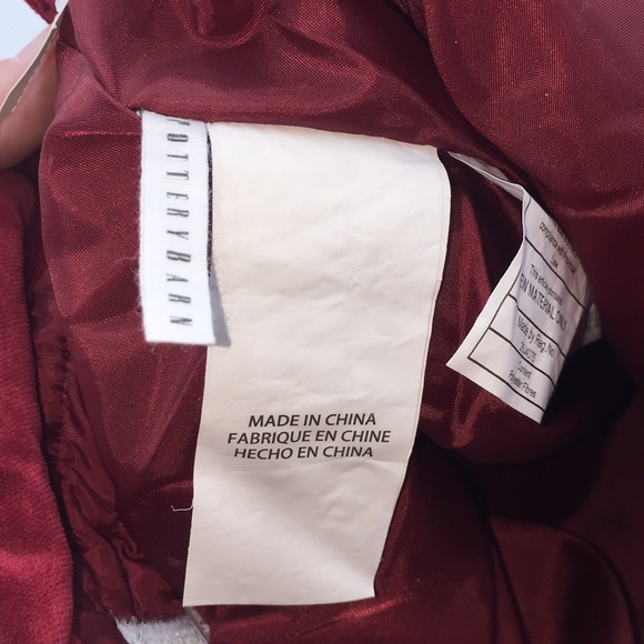 Pottery Barn Quilted Velvet Christmas Stocking Red Monogrammed David 24 inch - Picture 6 of 13